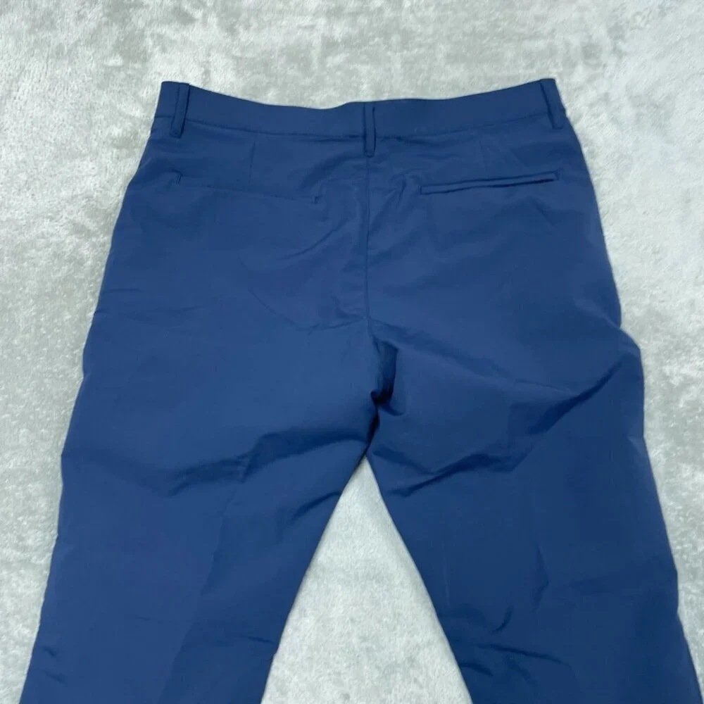 Banana Republic Navy Blue 34x30 Stretch Polyester Dress Pants a1044
